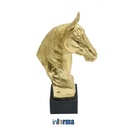 Informa - Informa 24.8x16.1x38.4 Cm Hiasan Miniatur Horse Head - Gold