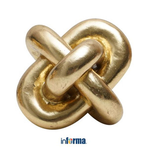 Informa - Miniatur Dekorasi Chunky Yarn 12.5x12.5 Cm - Gold