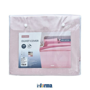 Informa - Linotela 160X210 Cm Duvet Cover Two Tone - Pink Rose