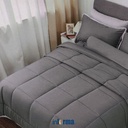 Informa - Fiore 240x210 Cm Bed Cover Bamboo - Abu-Abu Frost