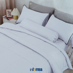 Informa - Fiore 160X210 Cm Bed Cover Bambu - Putih