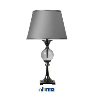 Informa - Ambrose Lampu Meja Fabric - Abu-Abu