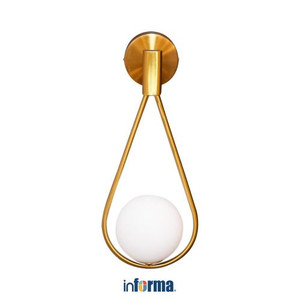 Informa - Kanika Lampu Dinding - Gold