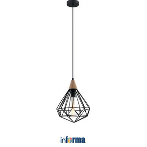 Informa - Diamond Lampu Gantung Hias 25x34 Cm - Hitam