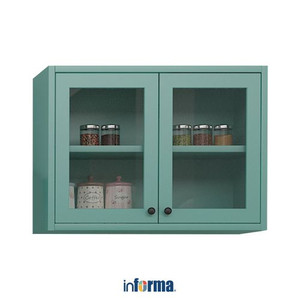 Informa - Informa Scott Kabinet Dinding Metal 2 Pintu - Hijau Mint