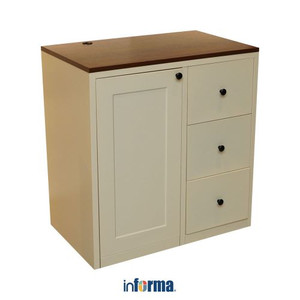 Informa - Scott Kabinet Dapur Bawah Metal - Putih