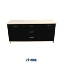 Informa - Denver 2 Base Kabinet Dapur 180x60x85 Cm - Hitam