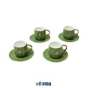 Informa - Appetite 300 Ml Set 4 Pcs Shally Cangkir & Saucer