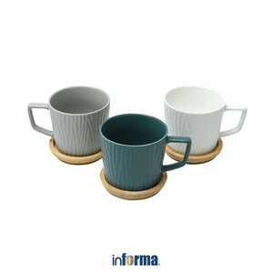 Informa - Appetite 350 Ml Set 3 Pcs Sheldon Mug Dengan Tutup