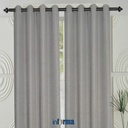 Informa - Gorden 135x250 Cm Set 2 Pcs Blackout - Abu-Abu