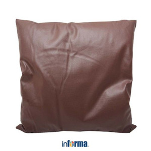 Informa - Informa 50x50 Cm Bantal Sofa Kulit - Cokelat Tua