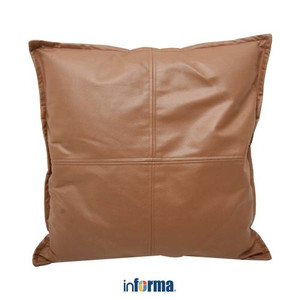 Informa - Informa 50x50 Cm Sarung Kulit Bantal Sofa - Cokelat Muda