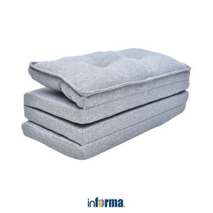 Informa - Miller Bantal Lantai Lipat 140x65x5 Cm - Abu-Abu