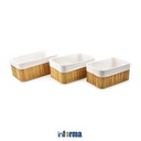 Informa - Set Keranjang Penyimpanan Bambu 3 Pcs - Natural