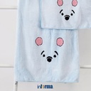 Informa 30X80 Cm Handuk Tangan Bear Embossed - Biru