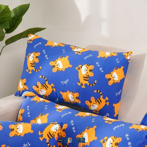 Informa 45X68 Cm Bantal Fluffy Huggy Tiger - Biru