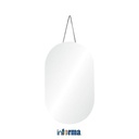 Informa - Cermin Dinding J96 30x0.4x50cm - Silver