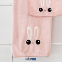 Informa 70X140 Cm Handuk Mandi Anak Rabbit Embossed - Pink