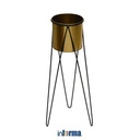 Informa - Pot Tanaman Dengan Stand 22x60 Cm - Gold