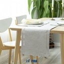 Informa - Table Runner 33x160 Cm Eyelet - Cokelat Muda