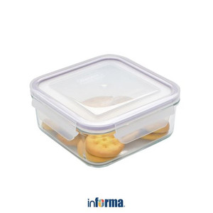 Informa - Glasslock 900 Ml Basic Wadah Makanan - Ungu