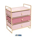 Informa - Kotak Perhiasan 3 Laci 21.5x14x24.5cm - Pink