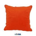 Informa - Sarung Bantal Sofa 55x55 Cm Velvet Red Orange