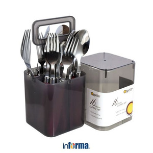 Informa - Appetite Set 16 Pcs Hugo Alat Makan - Merah