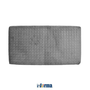 Informa - Bantal Lantai 80x140 Cm Plaid Velvet - Abu-Abu Tua