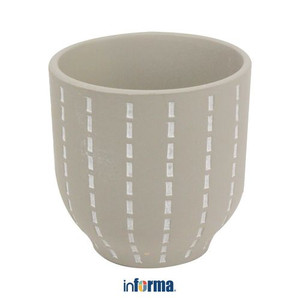 Informa - Pot Tanaman Semen 12.5 Cm - Abu Abu