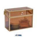 Informa Organizer Kosmetik Dengan Tutup - Bronze