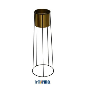 Informa - Pot Tanaman Dengan Stand 25x71 Cm - Gold