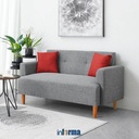 INFORMA ARYANA SOFA FABRIC 2 DUDUKAN - ABU-ABU