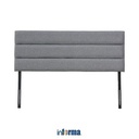 Informa 180X200 Cm Leon Headboard Tempat Tidur - Abu-Abu