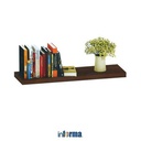 Informa - Wall Shelf - Rak Dinding 60 cm - Cokelat Walnut