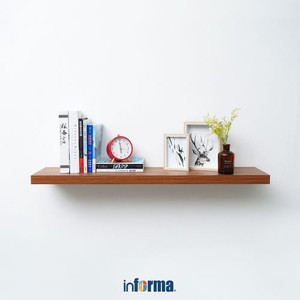 Informa - WALL SHELF - Rak Dinding 100 Cm - Walnut