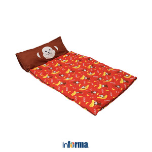 Informa - Kantong Tidur Anak Motif Monkey 100x180 Cm - Merah