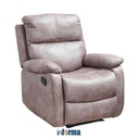 INFORMA NATHAN SOFA RECLINER FABRIC 1 DUDUKAN - COKELAT