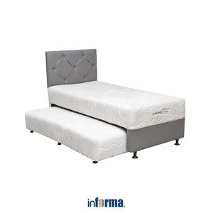 Informa Sleep 100X200X60 Cm Kayrie Tempat Tidur 2 In 1 - Abu-Abu