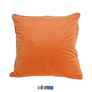 Informa - Sarung Bantal Sofa 55x55 Cm Velvet Burnt - Oranye