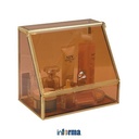 Informa - Organizer Kosmetik Dengan Tutup 24x16x22 Cm - Gold