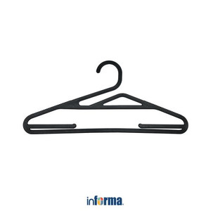 Informa Set 10 Pcs Eazy Hanger Plastik - Hitam