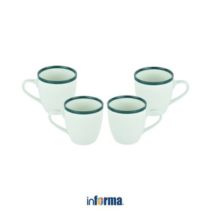 Informa - Appetite 444 Ml Set 4 Pcs Cove Mug - Hijau