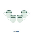 Informa - Appetite 444 Ml Set 4 Pcs Cove Mug - Hijau