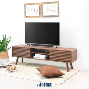 Informa - Meja Tv - Newmark Rak Tv 147.3x35x44.2 Cm - Walnut