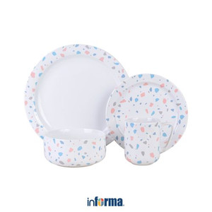 Informa - Appetite Set 8 Pcs Perlengkapan Makan Mozaic Terrazzo