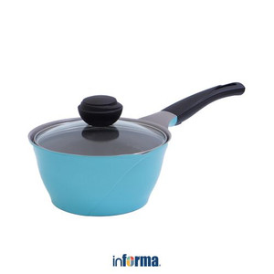 Informa - Cheftopf 18 Cm Panci Saucepan Dengan Tutup Kaca - Biru