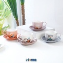 Informa - Appetite Set 4 Pcs Cangkir & Saucer Earthy