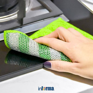 Informa Set 6 Pcs Kain Lap Dapur Microfiber - Hijau