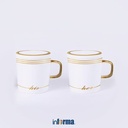 Informa - Appetite 444 Ml Set 2 Pcs Mug Bristol Dengan Tutup - Putih